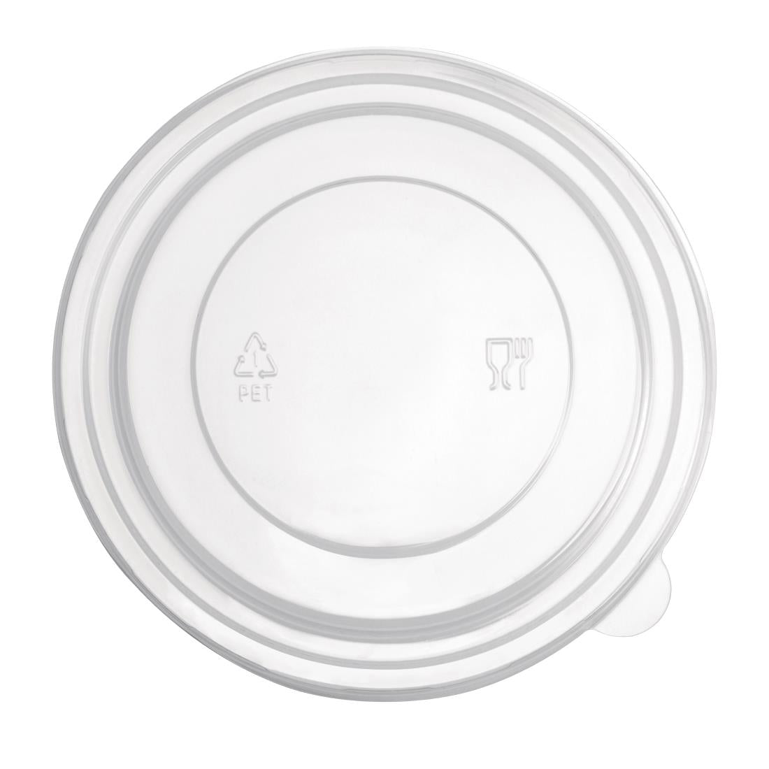 FB199 Fiesta Recyclable PET deksel voor ronde saladeschalen FB196, FB197 en FB198 (300 stuks)