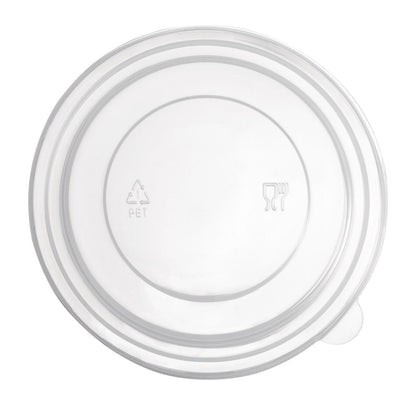 FB199 Fiesta Recyclable PET deksel voor ronde saladeschalen FB196, FB197 en FB198 (300 stuks)