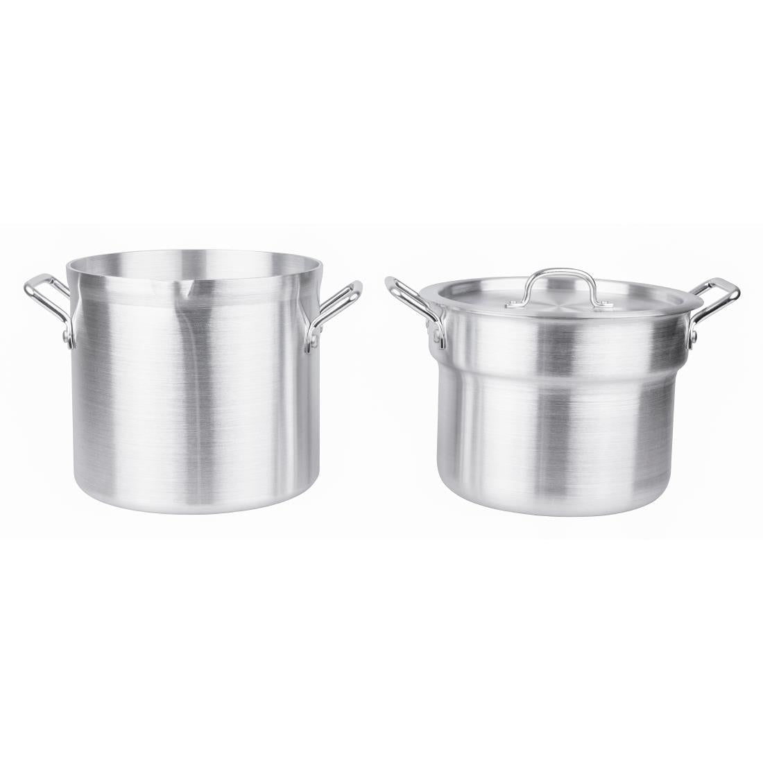 K645 Vogue aluminium pan met au bain marie inzet 10Ltr