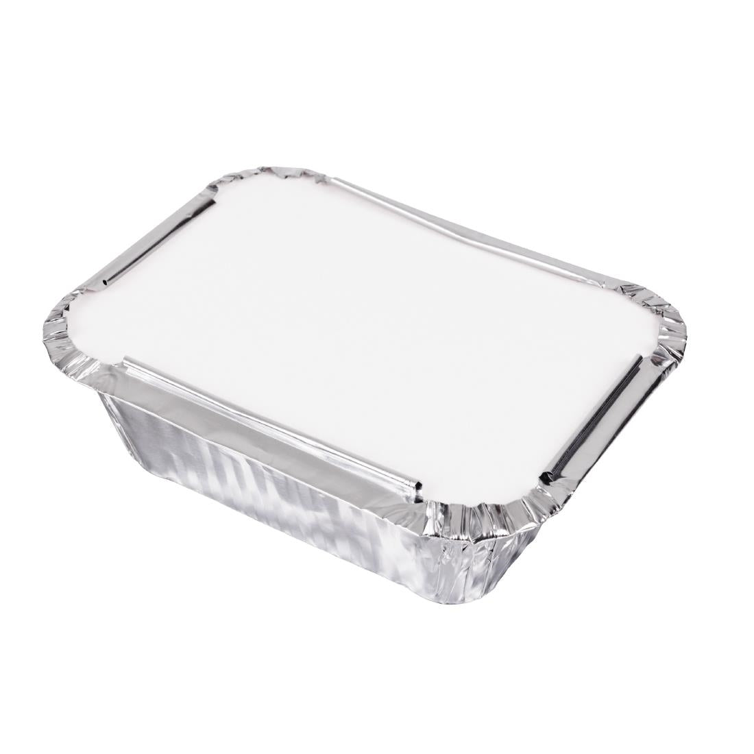DZ891 Fiesta Recyclebare Papieren Deksels Voor Foliecontainers Van 250ml (1000 stuks)