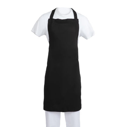 B887 Whites polykatoen halterschort zwart XL