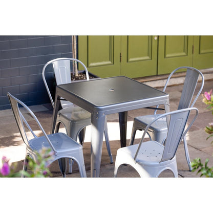 DM904 Bolero Bistro vierkante tafel grijs 66cm