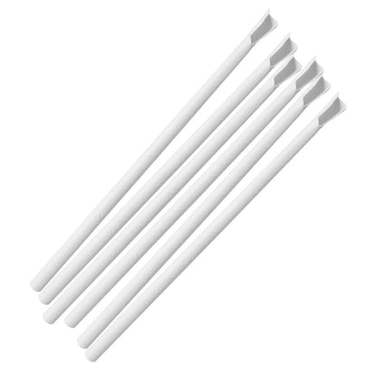 HU367 Fiesta Composteerbare Papieren Lepelrietje Wit 210x8mm (250 stuks)