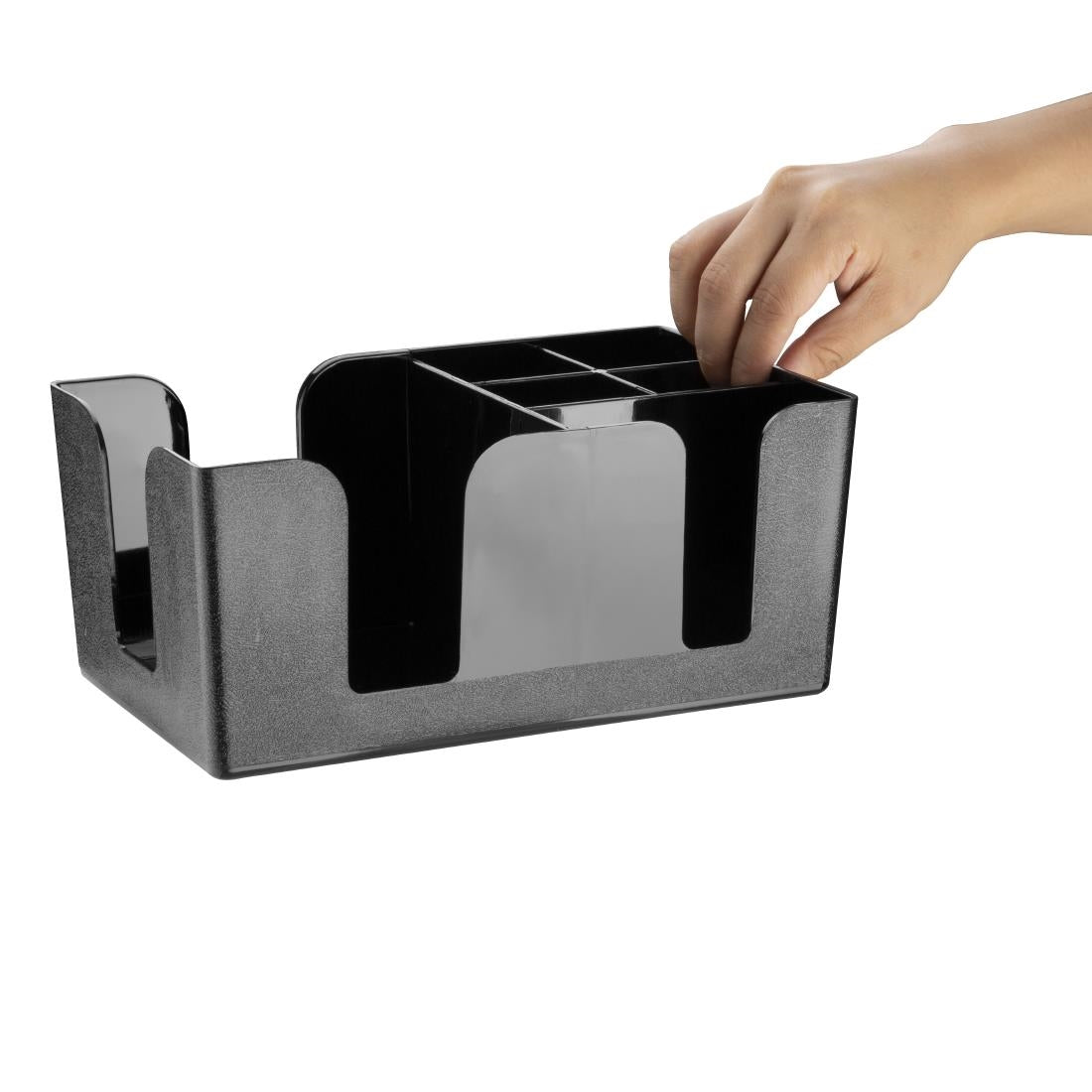 F980 Olympia kristallon plastic bar caddy zwart