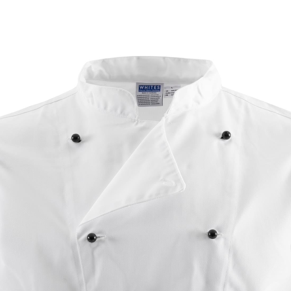 DL710-S Whites Chicago unisex koksbuis lange mouw wit S