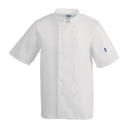 A211-XL Whites Vegas koksbuis korte mouw wit XL