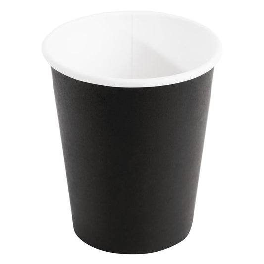 GF040 Fiesta Recyclable koffiebekers enkelwandig zwart 23cl (1000 stuks)