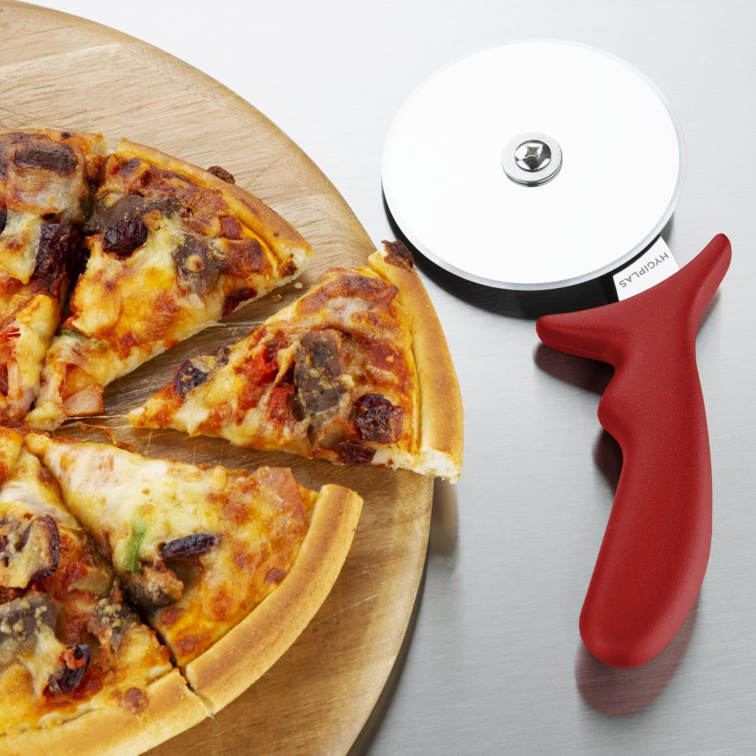 CC407 Hygiplas pizzawiel rood 10cm
