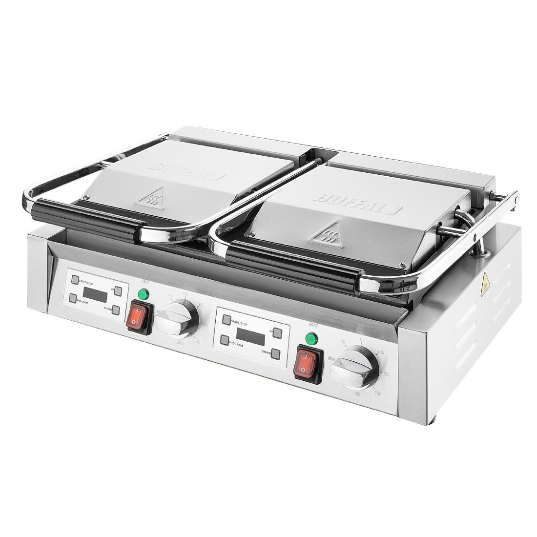 CU612 Buffalo Dubbele Contactgrill Geribbeld/Glad