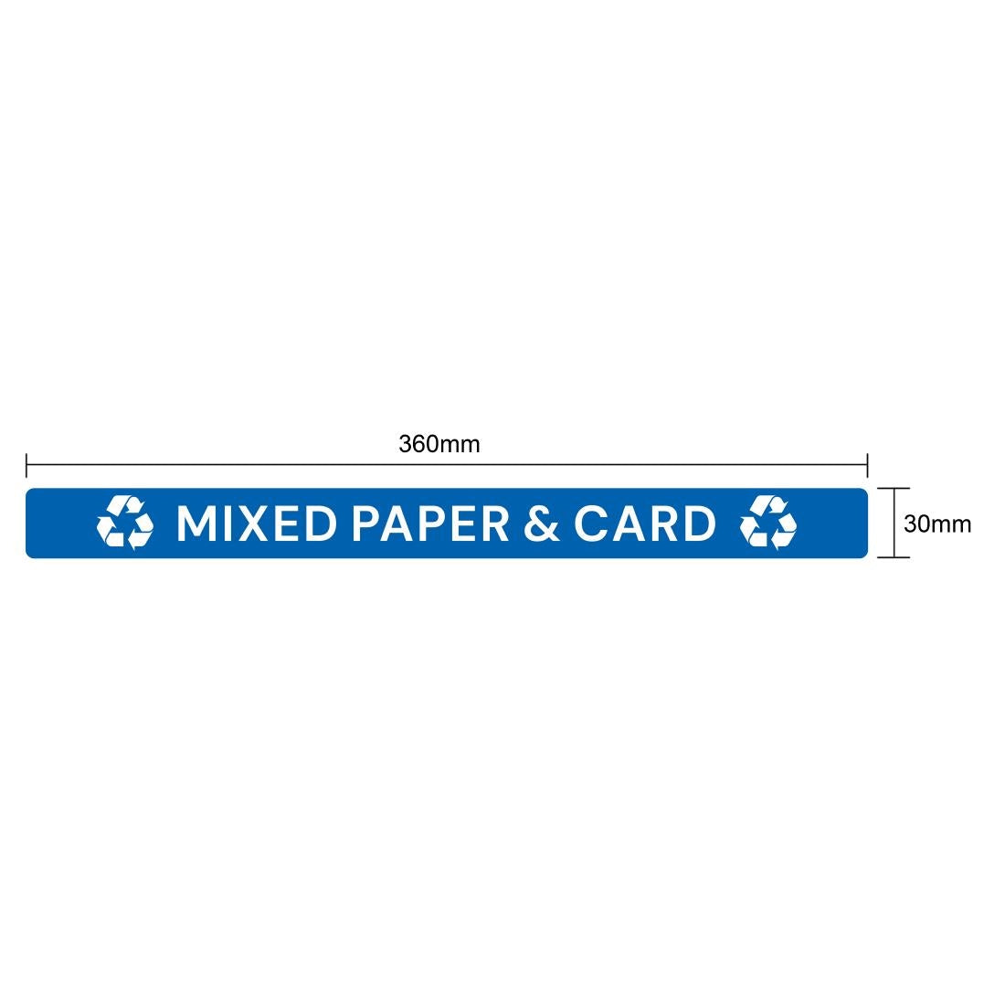 JB491 Jantex Slim Bin deksel label - Gemengd Papier & Karton