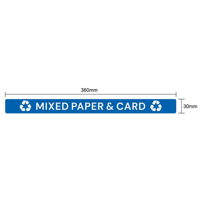 JB491 Jantex Slim Bin deksel label - Gemengd Papier & Karton
