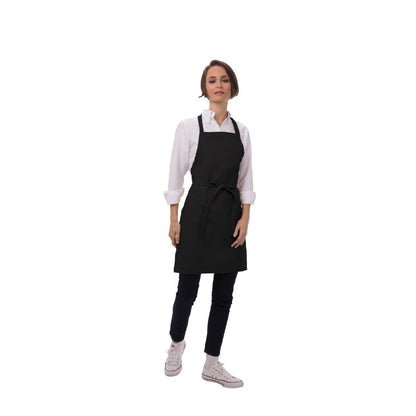 B780 Chef Works Schort Met Twee Zakken Zwart