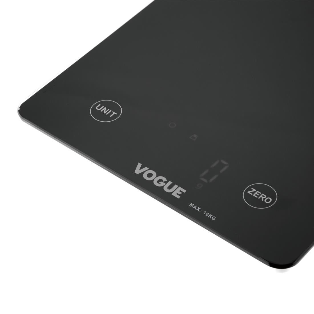 FS488 Vogue digitale zwarte vierkante weegschaal 10 kg