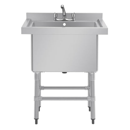 CE141 Vogue diepe RVS spoelbak 77x60cm