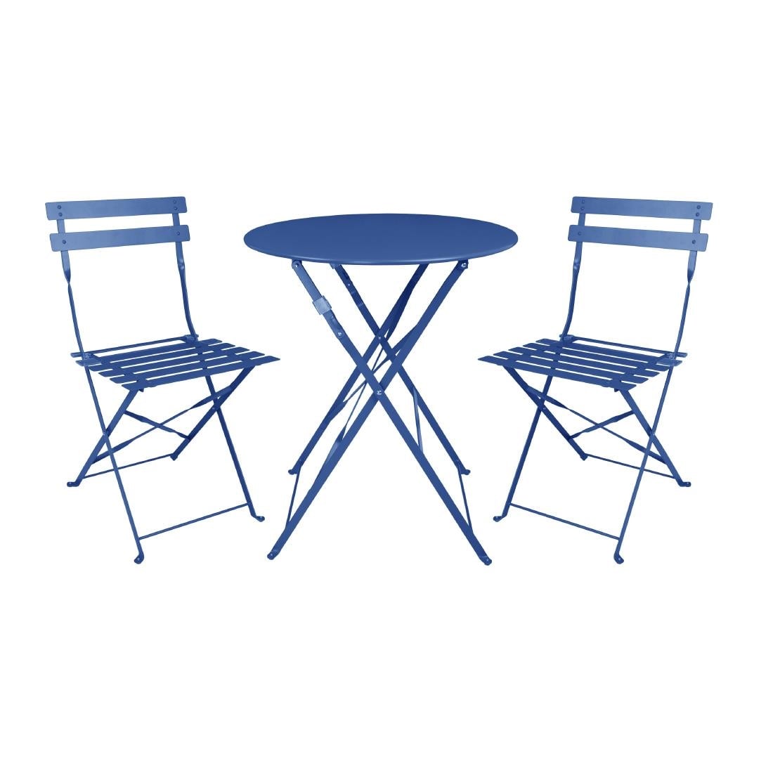 FU541 Bolero Perth Pavement Style Klapstoelen Donker Marineblauw (2 stuks)