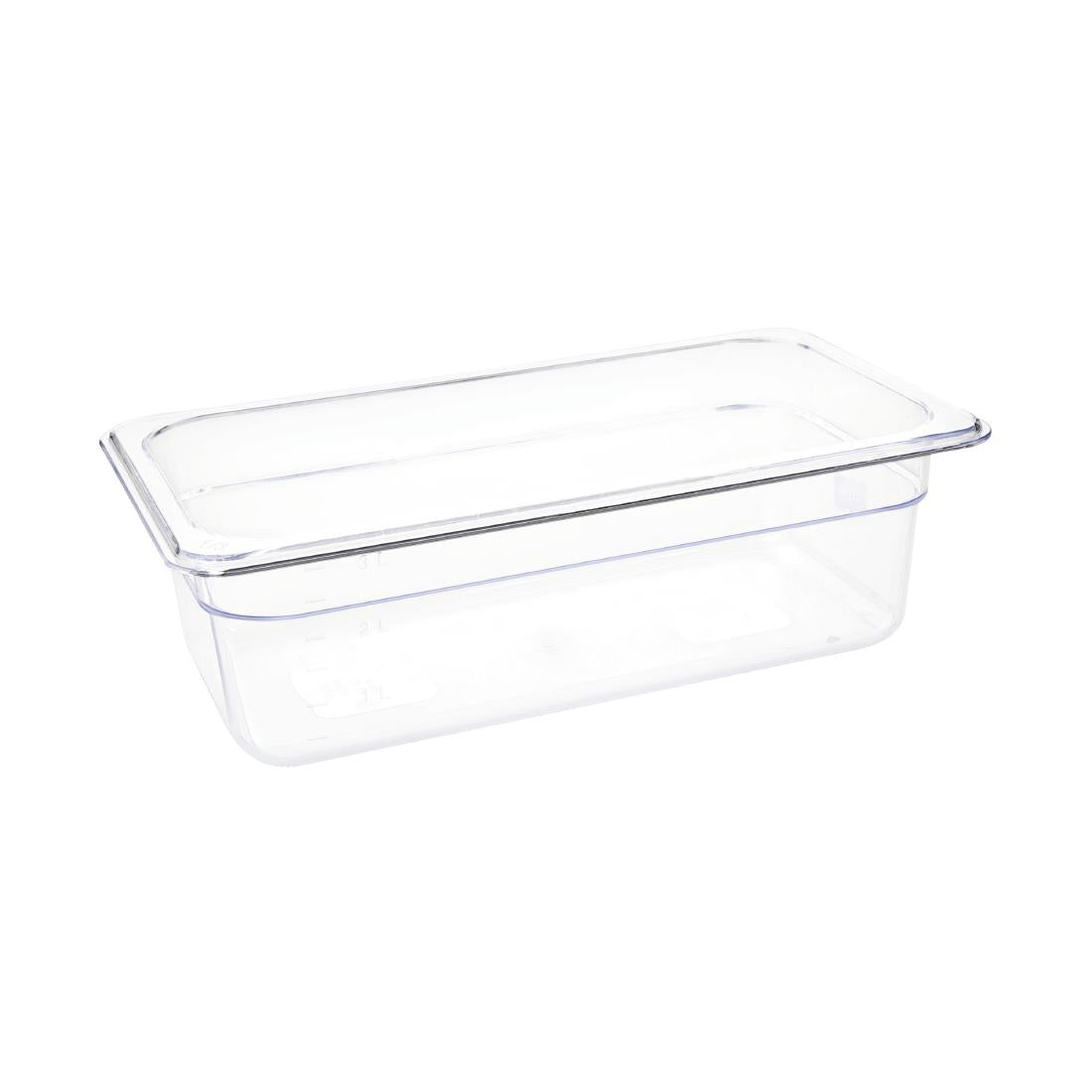 U233 Vogue polycarbonaat 1/3 gastronorm container 100mm transparant