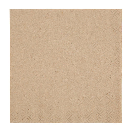 FE217 Fiesta Recyclable servetten 1/4 vouw gerecycled kraftpapier 240mm (4000 stuks)