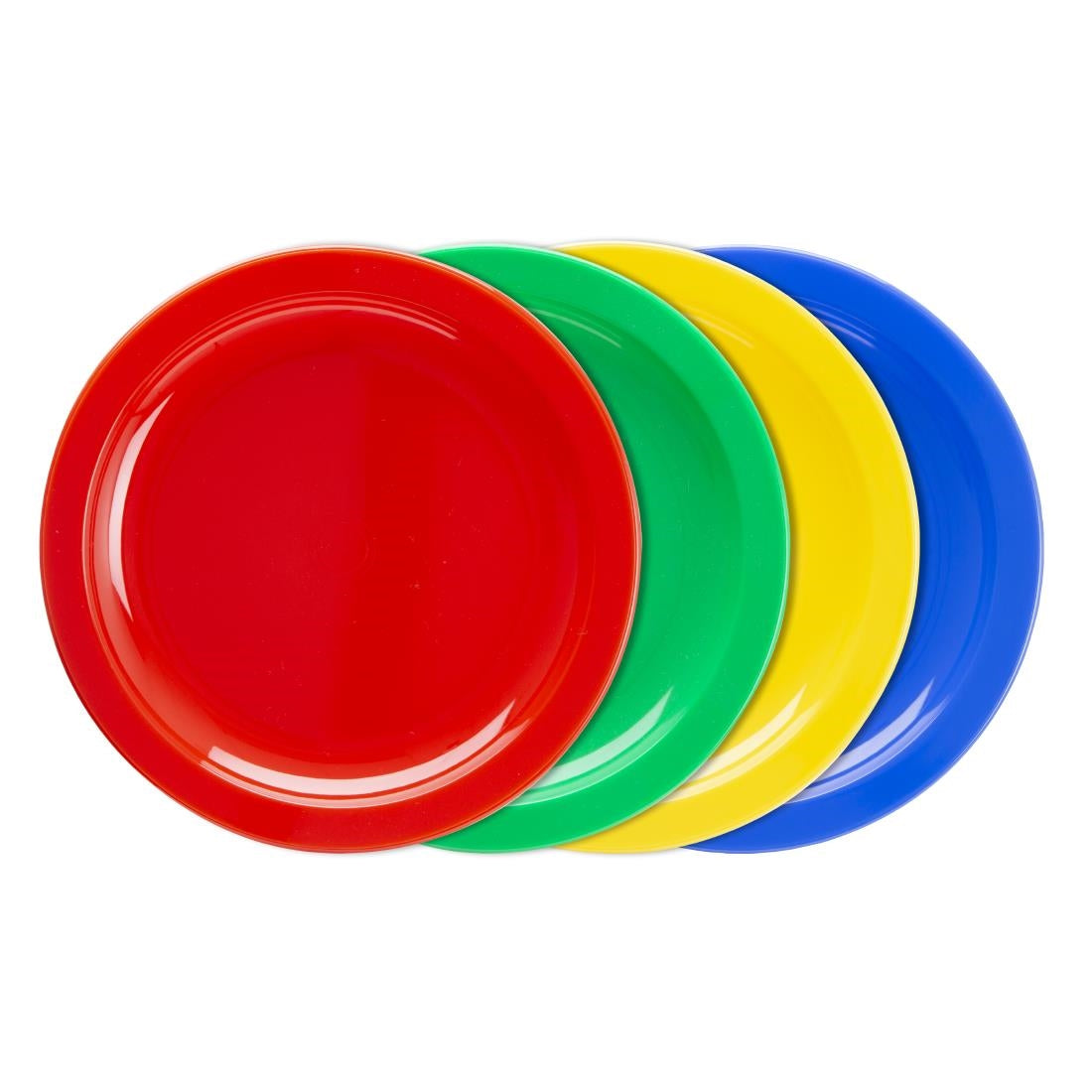 CB768 Olympia Kristallon polycarbonaat borden 23cm groen (12 stuks)