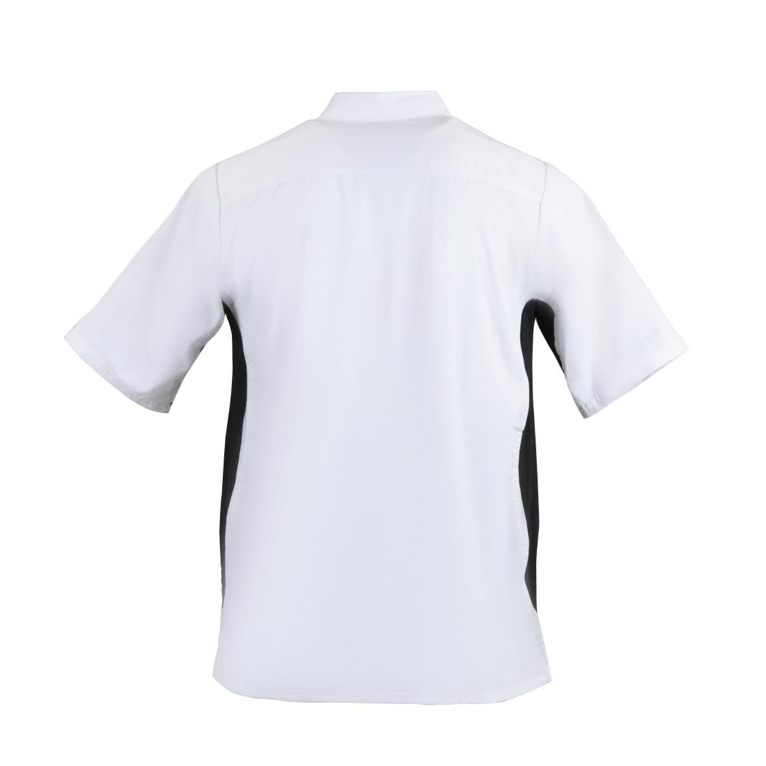 A928-M Whites Nevada koksbuis wit met zwart contrast M