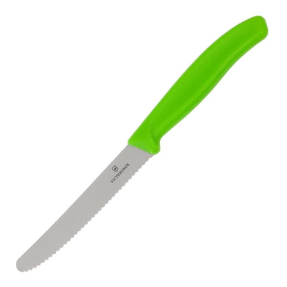 CP843 Victorinox gekarteld tomatenmes groen 11cm