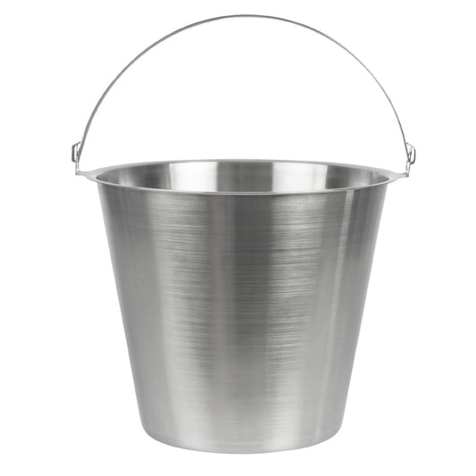 J807 Jantex roestvrijstalen emmer 12ltr