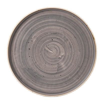 FJ919 Churchill Stonecast Grey Bord Met Opstaande Rand 16cm (6 stuks)