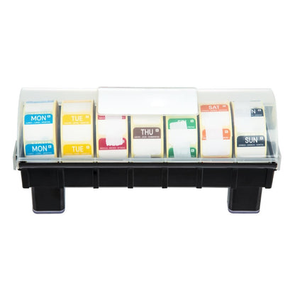 GH473 Hygiplas 2,5cm dispenser inclusief 7 rollen voedseletiketten daglabels