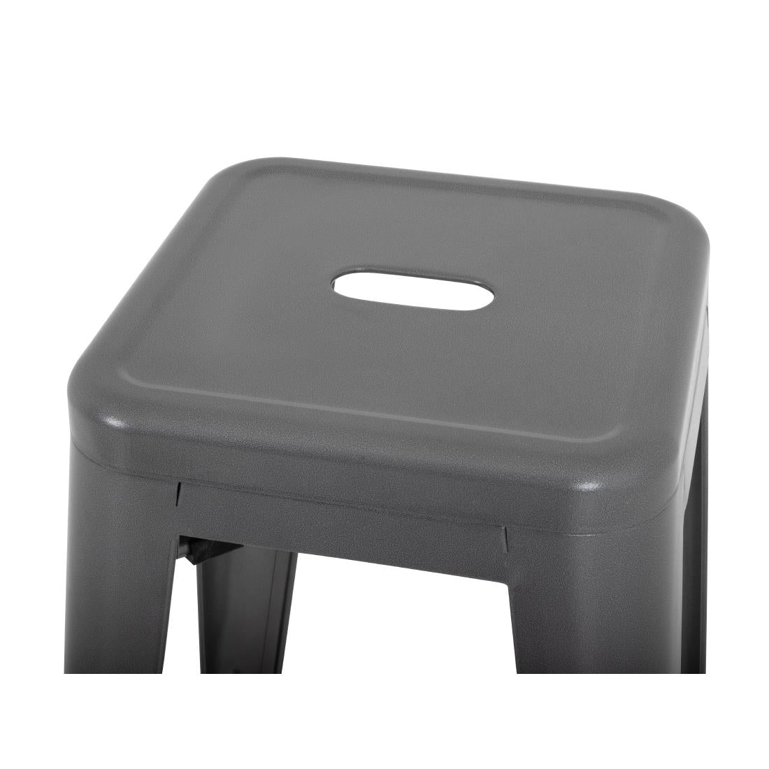 DM934 Bolero Bistro stalen barkruk grijs (4 stuks)