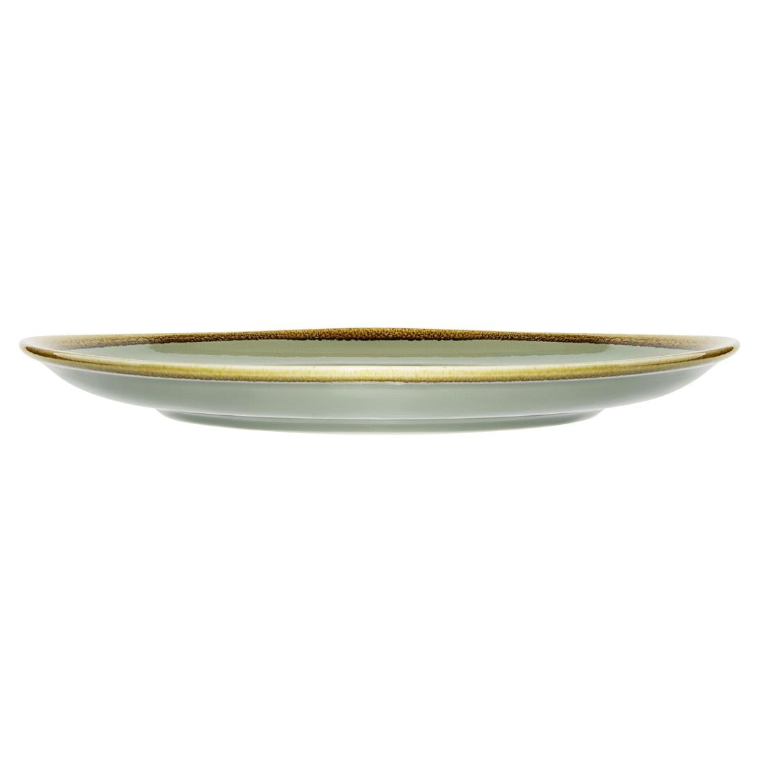 GP475 Olympia Kiln Ronde Coupeborden Mosgroen 28cm (4 Stuks)