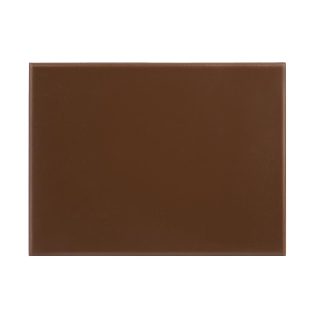 HC864 Hygiplas HDPE snijplank bruin 300x225x12mm
