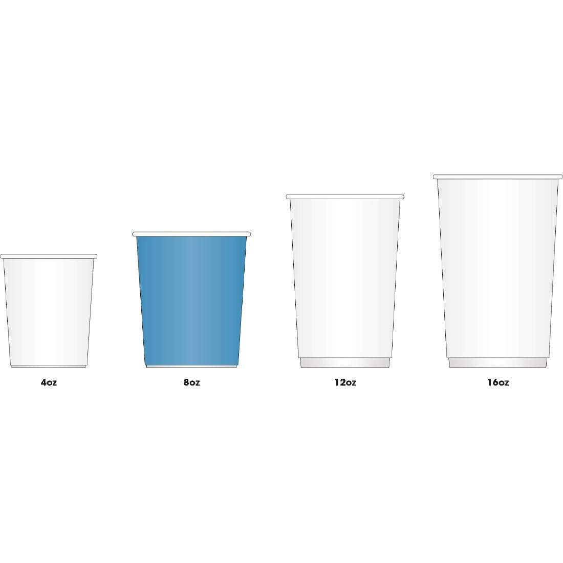 GF031 Fiesta Recyclable koffiebekers enkelwandig lichtbruin 23cl (50 stuks)