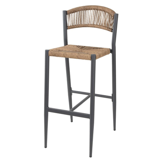 HZ594 Bolero Eden PE gevlochten rattan outdoor barkrukken naturel (2stuks)