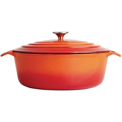 GH311 Vogue oranje ovale braadpan 5ltr
