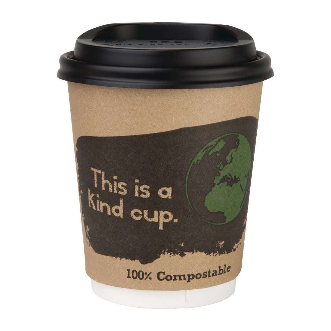 DS052 Fiesta Compostable composteerbare deksels voor 23cl koffiebekers (1000 stuks)