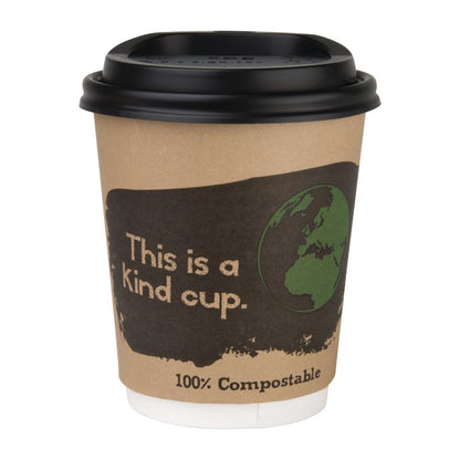 DS052 Fiesta Compostable composteerbare deksels voor 23cl koffiebekers (1000 stuks)