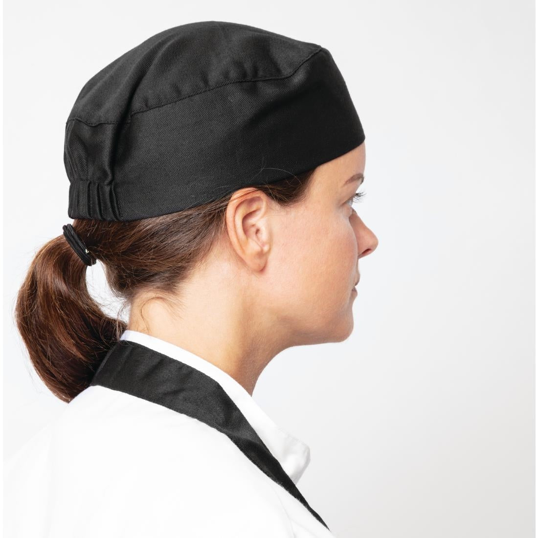 BB476 Nisbets Essentials skull cap zwart - universeel (2 stuks)