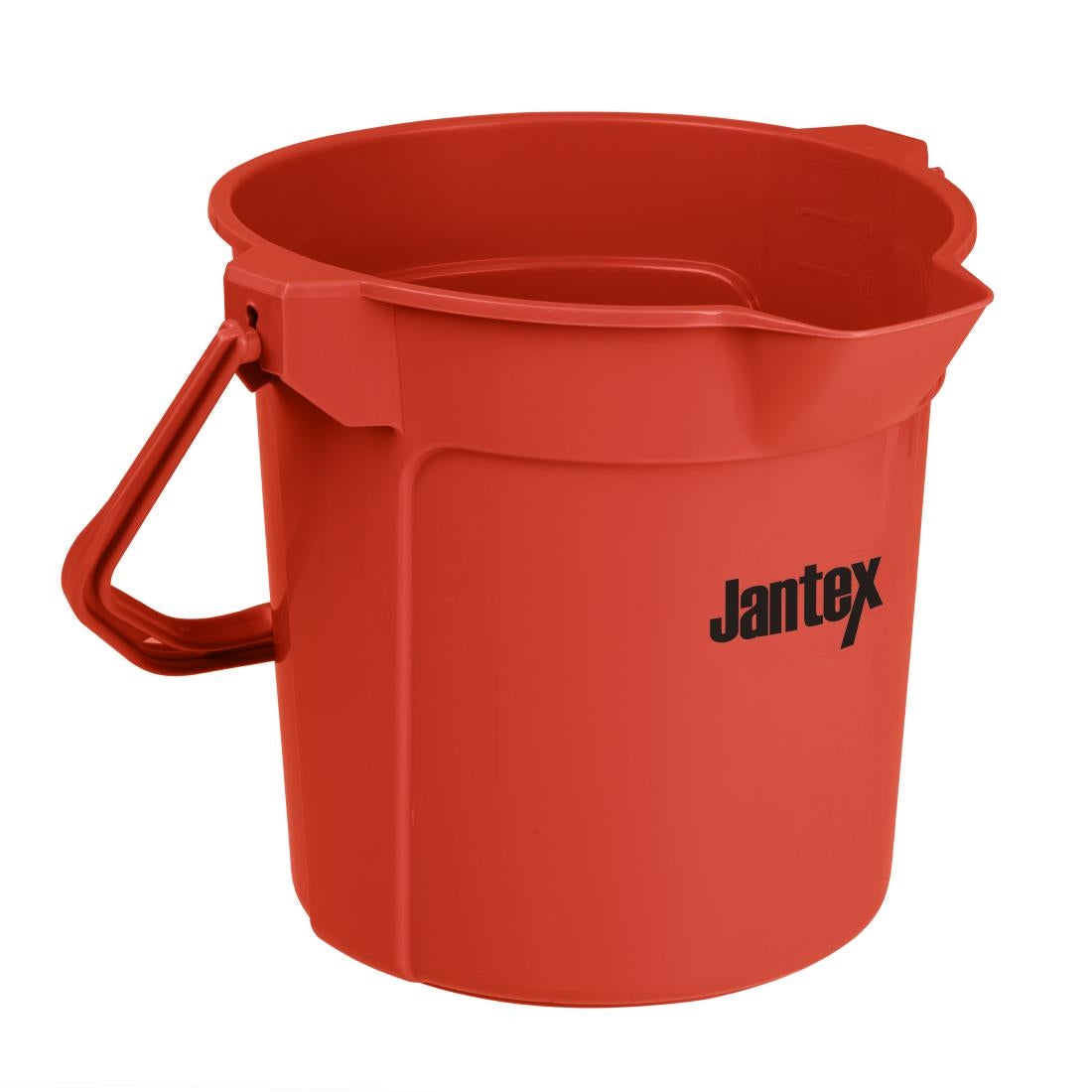 FU832 Jantex Rode Maatemmer Met Schenktuit 10Ltr