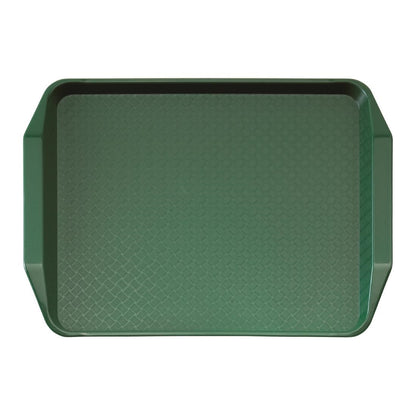 DE316 Cambro polypropyleen fastfood dienblad met handvatten groen 43x30cm