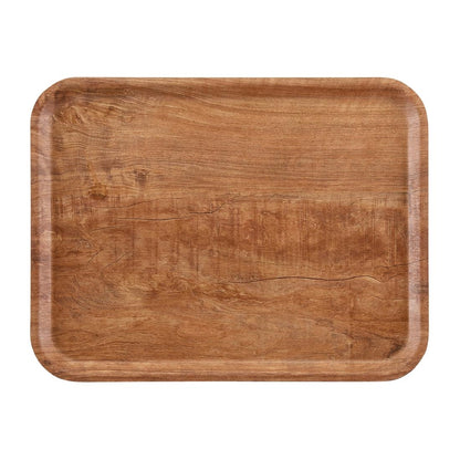 DR584 Cambro Madeira gelamineerd dienblad bruin olijf 43cm