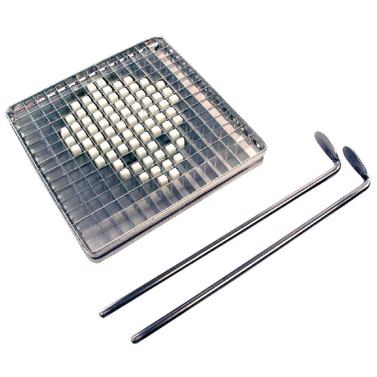 N663 Mes en pusher 6x6mm Julienne met 2 geleiders voor D463