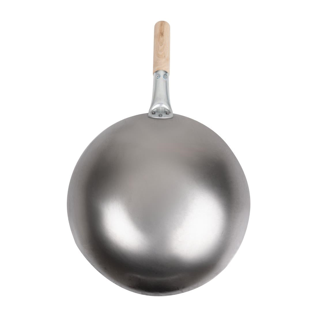 K299 Vogue zacht stalen wok met ronde bodem 35,5cm