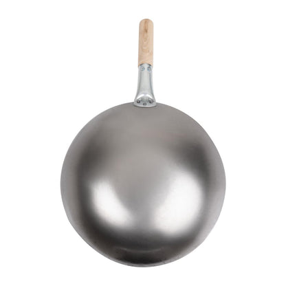K299 Vogue zacht stalen wok met ronde bodem 35,5cm