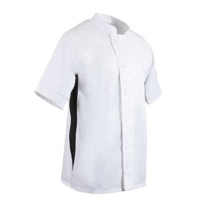 A928-M Whites Nevada koksbuis wit met zwart contrast M