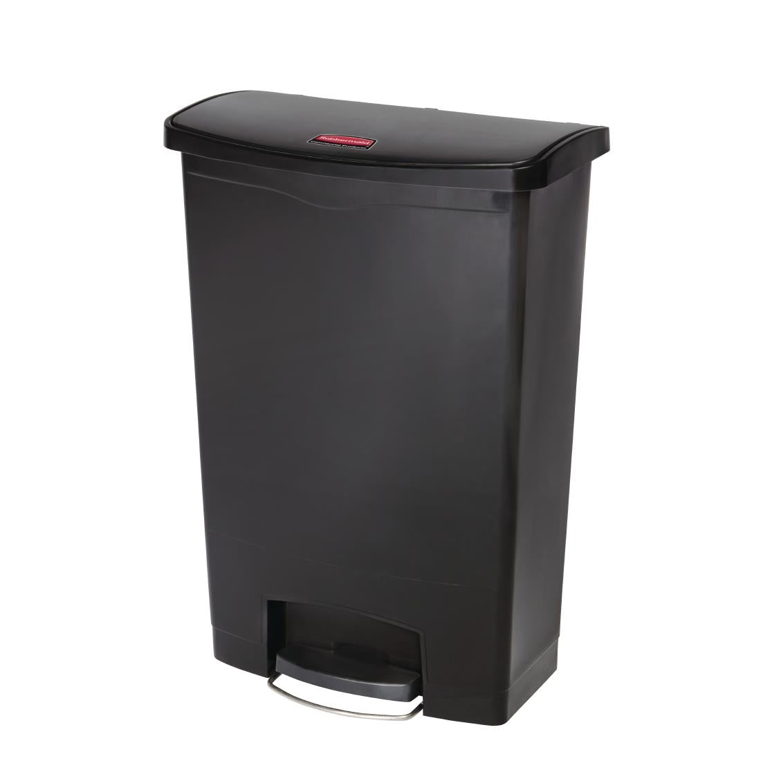 GL040 Rubbermaid Slim Jim Front Step pedaalemmer 90Ltr zwart