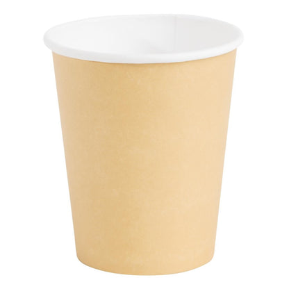 GF031 Fiesta Recyclable koffiebekers enkelwandig lichtbruin 23cl (50 stuks)