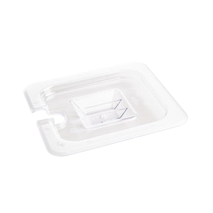 U254 Vogue polycarbonaat deksel met lepeluitsparing GN 1/6