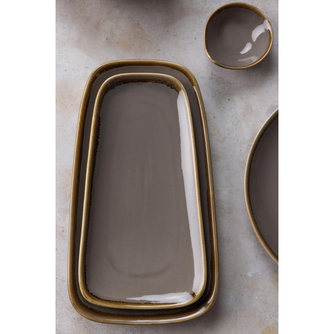HC376 Olympia Kiln medium schalen grijs 29,5cm (4 stuks)