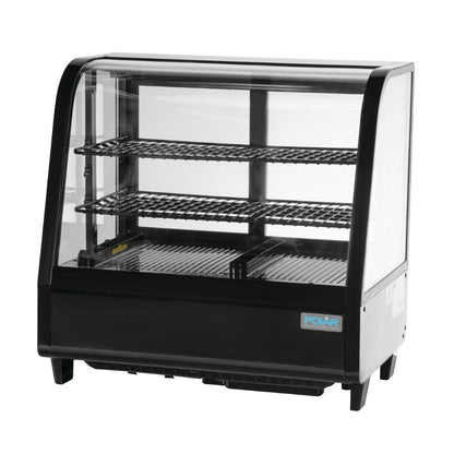 CC611 Polar C-serie koelvitrine 100L zwart