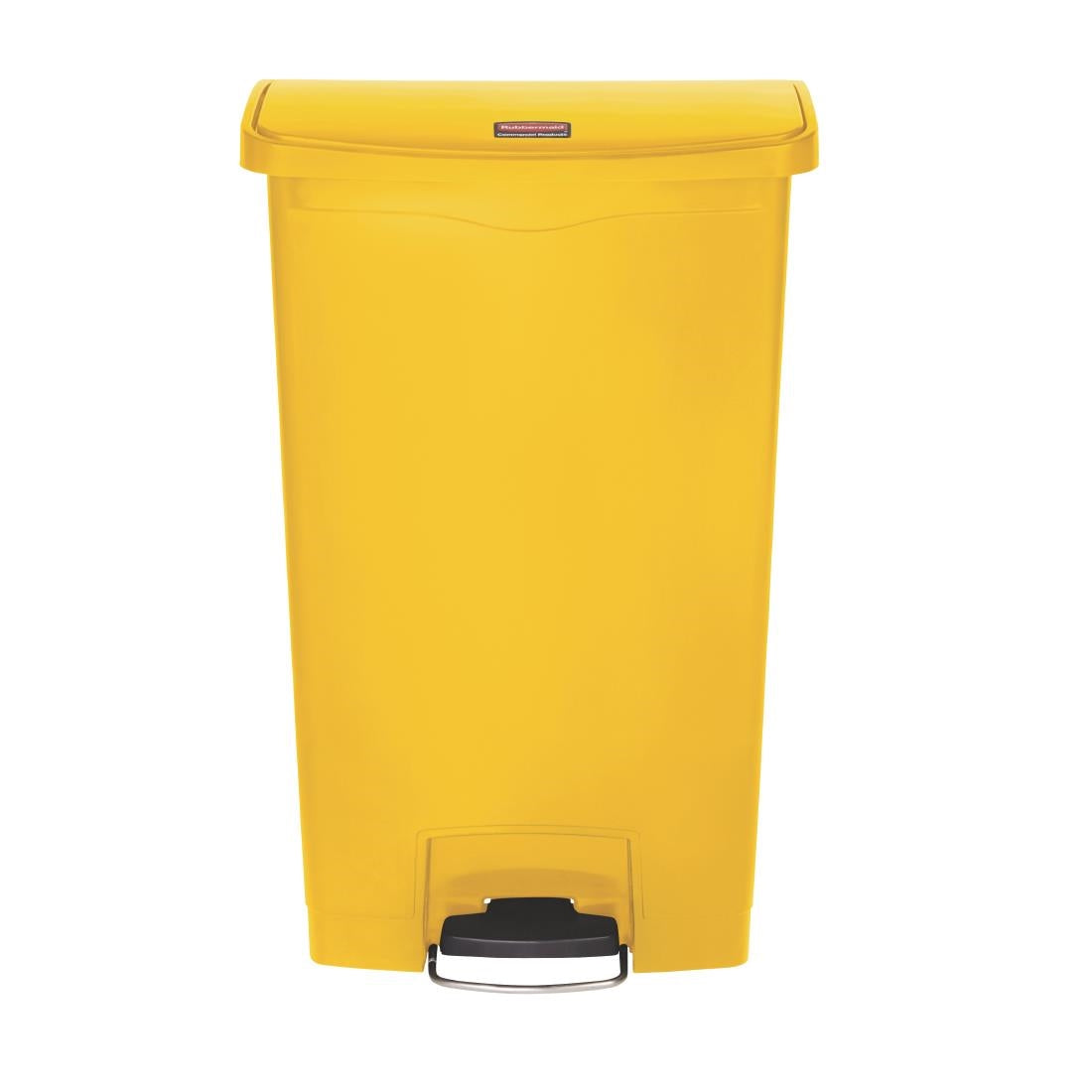 CW589 Rubbermaid Slim Jim Front Step pedaalemmer 68Ltr geel