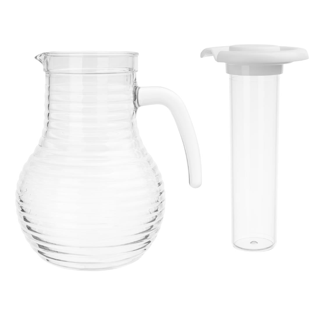 HC357 Olympia Kristallon Kan Met Koelbuis Polycarbonaat Geribbeld 1600ml